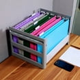 thumbnail image 2 of Multifunctional Expandable File Organiser Large Capacity Filing Cabinet Document Organiser for Storage Documents Artwork, 2 of 12