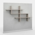 thumbnail image 5 of Ada Home Decor 3 Tier Floating Shelves for Wall Shelves, 59"3 Geometric Wall Shelf Organizer, Modern Shelf for Wall Decor, Light Mocha, 5 of 7