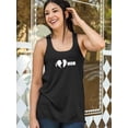 thumbnail image 2 of I Heart Mom Pregnant Woman Racerback Tank Women -Image by Shutterstock, Female XX-Large, 2 of 4