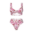thumbnail image 4 of Daiia Strawberry Popsicle Women's Bikini Set Two Piece Swimsuit High Waisted Bikini Adjustable Straps Bikini Perfect for Beach, Pool, and Summer Vacation-Small, 4 of 9