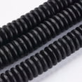 thumbnail image 3 of 5pcs Natural Coconut Beads Strands Flat Round Black 8x3mm Hole: 1.2mm about 110pcs/strand 12.59 inch(32cm), 3 of 3