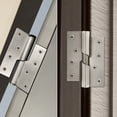 thumbnail image 2 of AURARMLET 1 Pair Swing Door Hinge Stainless Steel Silver Automatic Door Closing Bookcase, 2 of 8