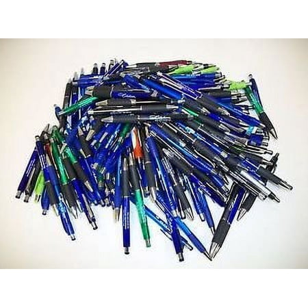 Closeouts for Less Retractable Ball Point Pen, Black Blue Ink, 175 Count