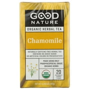 Good Nature Organic Herbal Tea, Chamomile, 20G, Pack of 6