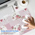 thumbnail image 4 of Long Mouse Pads for Desk,Pioneer Flower Floral Print Pattern Desk Mats on Top Of Desks, Desk Mouse Pad Extra Large with 3mm Non-Slip Base and Stitched Edge for Gaming,Office,Work,Home 35.4"x15.7", 4 of 6