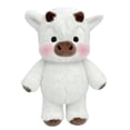thumbnail image 3 of 23.62in Adorable Furry Highland Cow Plush Plaything, Soft Stuffed Running Cow Animal Doll, Cute Cuddly Cow Plushie for Stress Relief & Emotional Comfort, Home Decor Gift for Youngster Adults, White, 3 of 7
