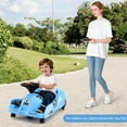thumbnail image 2 of Costway 12V Ride on Toy Car Electric Go Kart with Cleaning Fun & Remote Control Blue, 2 of 10