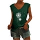 thumbnail image 1 of Camisas con estampado informal con estilo para mujer, camisetas holgadas de manga corta de talla grande, blusa con cuello en V OAVQHLG3B Store lin121212, 1 of 5