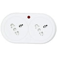 thumbnail image 2 of Design Go Double Visitor Adaptor, White, One Size, 2 of 6