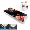 thumbnail image 4 of Flower on Black Case for Motorola G7 power 6.2'' 4 Cushion Corners TPU Bumper + Hard Acrylic Back Shockproof Scratch-Resistant Cover for Girls Women Teen, 4 of 4