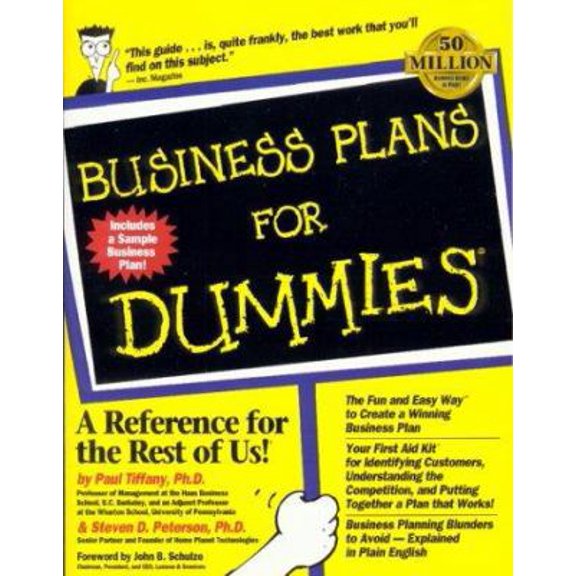 Pre-Owned Business Plans For Dummies (Paperback) 1568848684 9781568848686