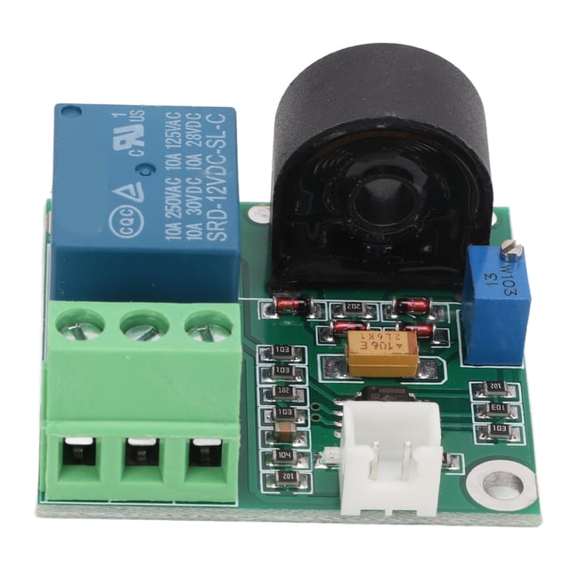 FLAMEEN Current Detection Sensor Module,12V 0‑5A AC Current Detection Sensor Module Switch Output For Motor Overcurrent Test Laboratory School Teaching,Current Sensor Module