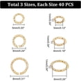 thumbnail image 2 of 180Pcs 2-6mm Open Jump Rings 6 Sizes Brass Jump Rings Round Linking Rings Jewelry Rings Connectors, 2 of 9