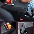 thumbnail image 2 of Car Armrest Center Console Box Leather Cup Holder Storage Bracket × 1 Black -, 2 of 4