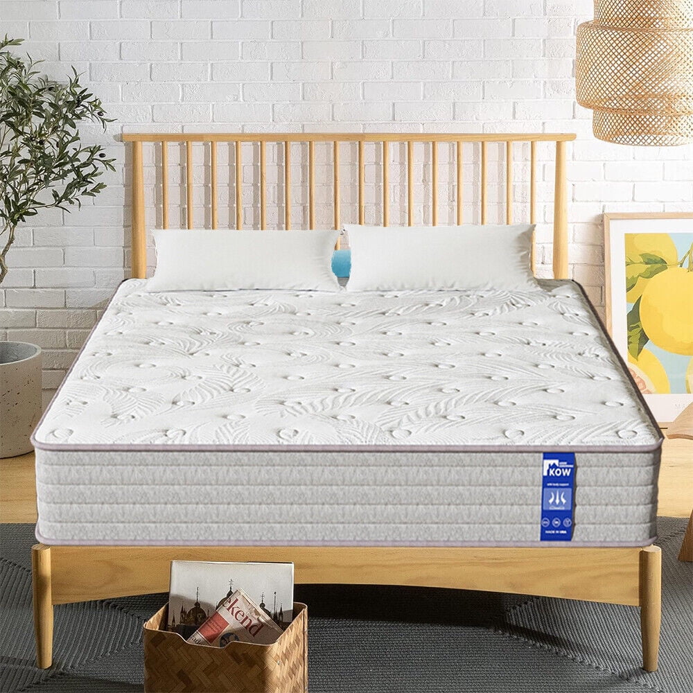12 inch California King size Innerspring Mattress,Gel Memory Foam  Pocket Spring,Medium Firm Mattress in a Box