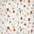 thumbnail image 2 of Kimberly, Allen 15x15 White Modern Wood Framed Museum Art Print Titled - Christmas Jingle Pattern, 2 of 4