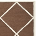 thumbnail image 3 of SAFAVIEH Cambridge Kennedy Geometric Wool Area Rug, Dark Brown/Ivory, 8' x 10', 3 of 5