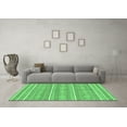 thumbnail image 3 of Ahgly Company Indoor Rectangle Abstract Emerald Green Modern Area Rugs, 2' x 3', 3 of 4