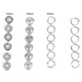thumbnail image 1 of 200 Pcs 9.5MM Hollow Prong Snap Button Fastener for Baby One piece Suit, 1 of 9