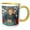 Yellow/White, variant on 3drose, La Berceuse by Vincent Van Gogh, 11oz Two-tone Red Mug