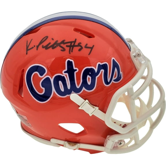 Kyle Pitts Autographed Florida Gators Orange Speed Mini Helmet Beckett BAS 189799