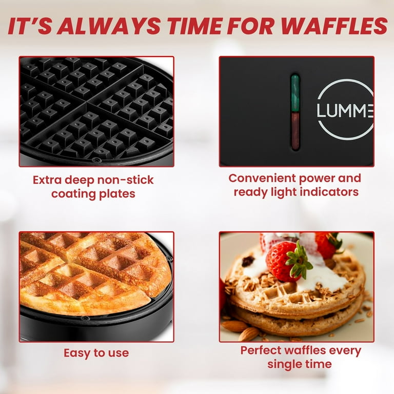 Lumme Waffle Maker Electric Waffle Maker Machine Waffle Iron for