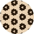 thumbnail image 1 of Ahgly Company Tapis d'Intérieur Lavables en Machine, Ronds, Transitoires, Orange Pêche Profonde, Ronds de 6 Pi, 1 of 7