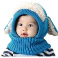 thumbnail image 1 of Conjunto de gorro y bufanda ZHAOCHENG para niños de invierno color azul, 1 of 2