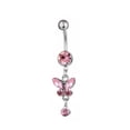 thumbnail image 2 of YYKihy Sexy Butterfly Bow Belly Navel Ring Pearl Body Piercing For Women Girls Jewelry Blue, 2 of 9