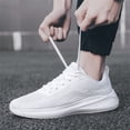 thumbnail image 5 of Men's Running Shoes Wide Toe Walking Sneakers Breathable Knit Sport Shoes Comfortable Tennis Athlet𝗂c Shoes with Durab𝗅e Outsole for Summer and Autumn, 5 of 9