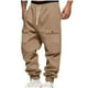 thumbnail image 2 of Ceisia Men's All-Season Solid Color Workwear Gift Sweatpants - Elastic Waistband Drawstring Pocket Oversized Comfort Pants, 2 of 9