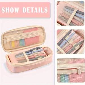 Aesthetic Pencil Case Supplies Cute Pencil Case Supplies with 6 Pastel Highlighters 6 Black Gel Pens 6 Mechanical Pencils College Essentials Bible Study Journaling Kit Birthday Gifts