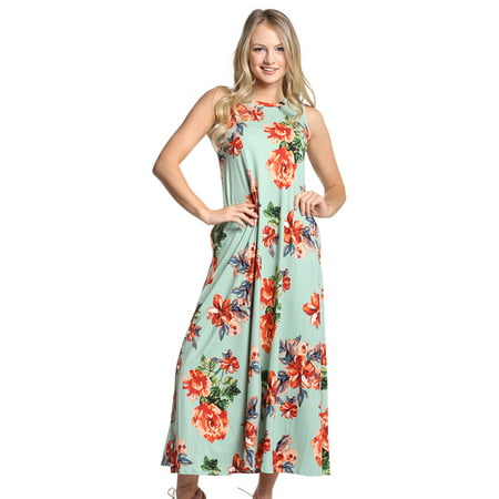 Reborn J - Floral Maxi Dress - Walmart.com