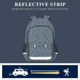 thumbnail image 4 of ALAZA Butterfly on Blue Laptop Backpack Purse Travel Bag Casual School Bookbag Rucksack for Women Men, 4 of 6