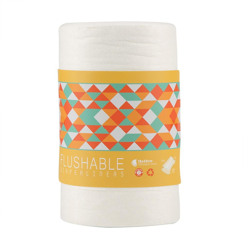 LYUMO Diaper Liner, Cloth Diaper Liner, 100pcs/roll Baby Disposable