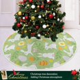 thumbnail image 6 of FMSHPON Rabbits Xmas Christmas Tree Skirt Stand Mat for Holiday Party Decoration Indoor Outdoor 48 inches, 6 of 6