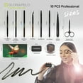 thumbnail image 5 of GLORIAPELO  – 10pcs Eyebrow Brush Makeup Set - Essential Brow Set - Complete Eyebrow Tool Kit, 5 of 6