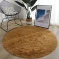 thumbnail image 4 of CSChome Kids Room Rug Luxury Round Fluffy Area Rug: Super Soft Non-Slip 100cm Solid Color Plush Carpet for Bedroom and Nursery, 4 of 7