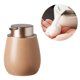 thumbnail image 1 of Dispensador de jabón for baño, dispensador de jabón espumoso de cerámica con bomba de oro rosa, plato de loción recargable, 1 of 7