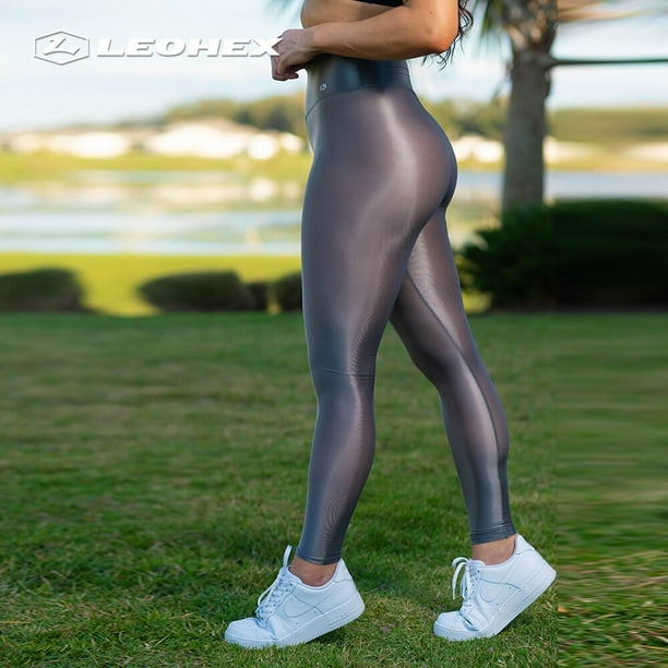 LEOHEX Sports Transparent Legging Woman's Yoga Leggings High