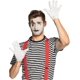 thumbnail image 5 of 10 PCS Guantes blancos, con botón a presión, talla única, adulto, costuras bordadas en el dorso de la mano, Navidad, San Nicolás, carnaval, Halloween, fiesta temática, disfraces, teatro, 5 of 5