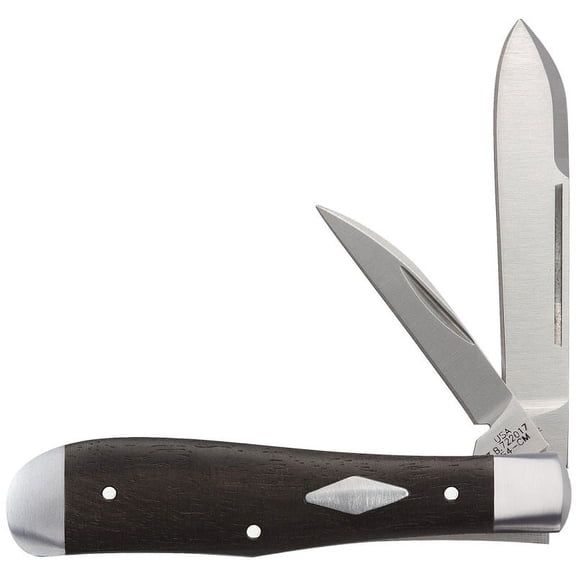 Case XX Knives Smooth Ebony Wood Eureka Jack 154-CM Stainless 1/300 Pocket Knife 07423