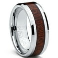 thumbnail image 5 of 8MM Men's Tungsten Carbide Ring Wedding Band Wood Inlay, 5 of 5