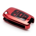 thumbnail image 3 of Xotic Tech Red Soft TPU Full Protection Remote Key Fob Case Cover for Chevrolet Cruze Malibu 4-button Flip Key, 3 of 7