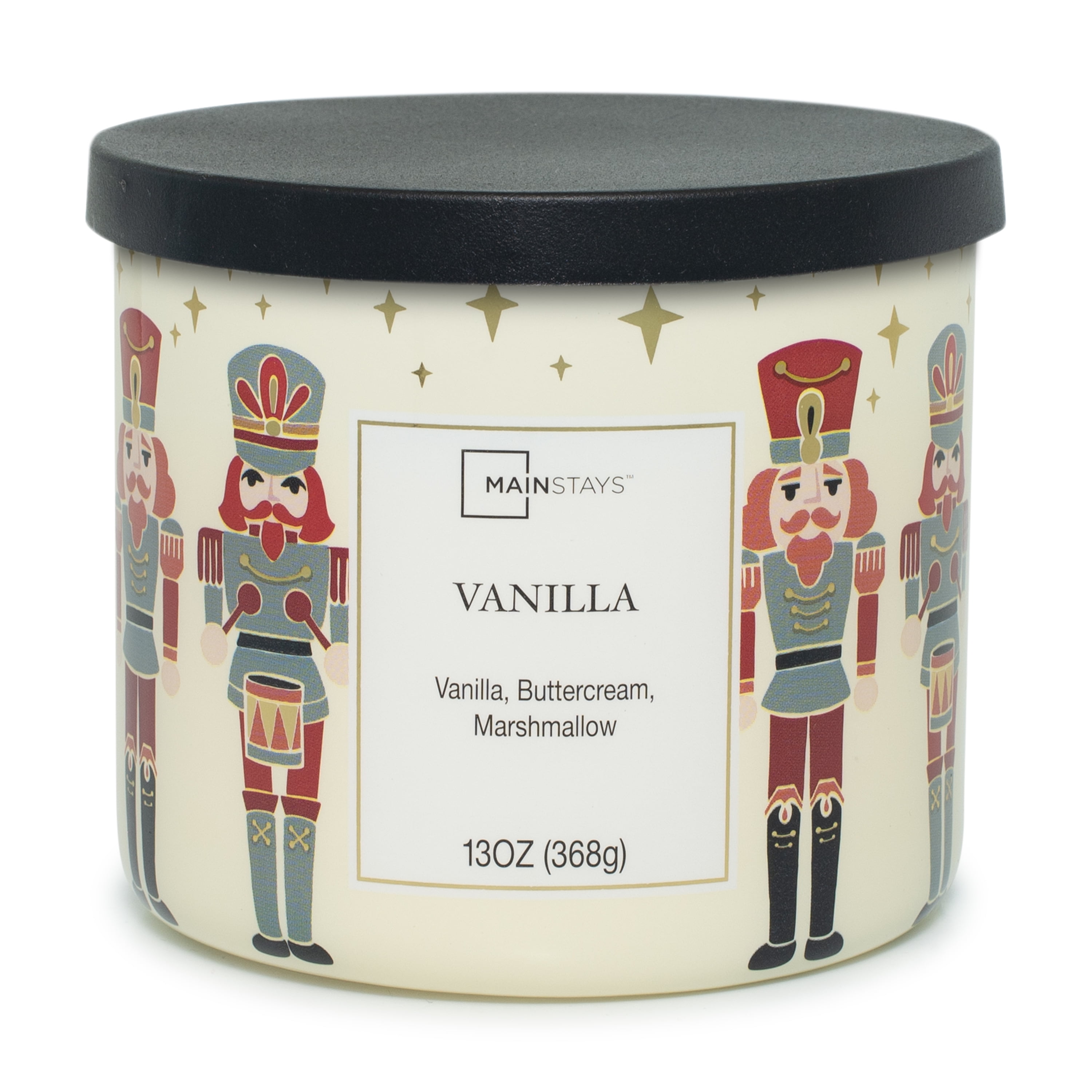 Mainstays Scented 3-Wick Jar Candle, Vanilla, 13 oz