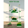 thumbnail image 3 of BIMZUC Broom and Dustpan Set for Home, Extendable to 53'' Long Handle Broom Dust Pan Comb, 3 of 5
