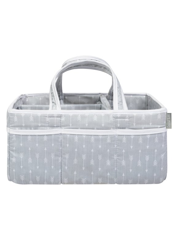 Trend Lab Gray and White Arrows Diaper Storage Caddy
