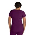 thumbnail image 2 of Grey's Anatomy Signature 2115 3 Pocket Scrub Top-Wine-Small, 2 of 2