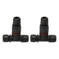 thumbnail image 4 of Conector impermeable tipo T de 2 piezas, 5 pines, IP68, conector de cable para farola de exterior, impermeable, 450 V, 32 A, 4 of 12