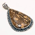 thumbnail image 2 of Coffee Jasper Pear Shape Gemstone Handmade Fashion Pendant Jewelry 2.60" SA 368, 2 of 2